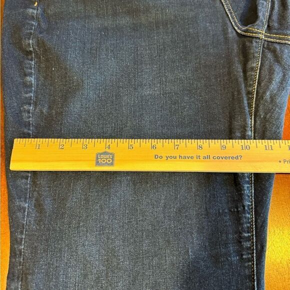 Lane Bryant High Rise Boot Cut Dark Wash Stretch Denim Jeans Size 22S - Picture 10 of 12
